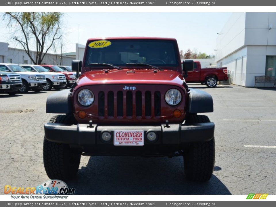 2007 Jeep Wrangler Unlimited X 4x4 Red Rock Crystal Pearl / Dark Khaki/Medium Khaki Photo #7