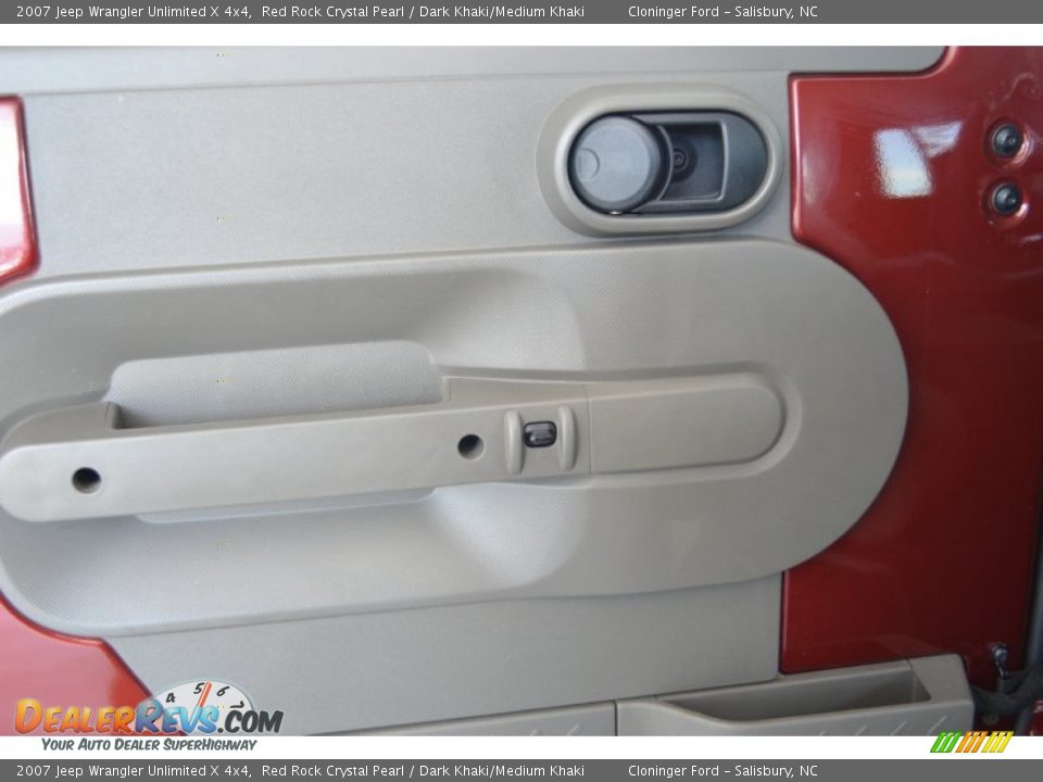 2007 Jeep Wrangler Unlimited X 4x4 Red Rock Crystal Pearl / Dark Khaki/Medium Khaki Photo #8
