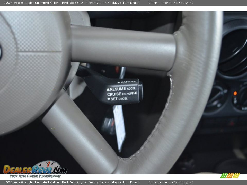 2007 Jeep Wrangler Unlimited X 4x4 Red Rock Crystal Pearl / Dark Khaki/Medium Khaki Photo #24