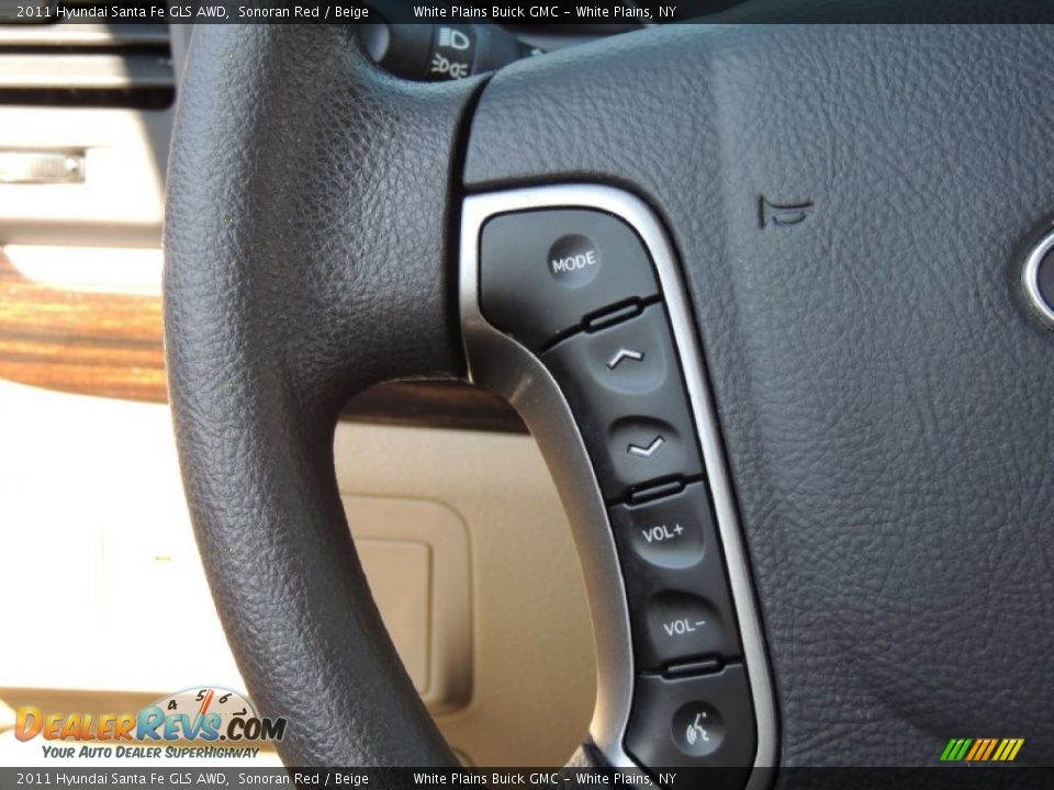 2011 Hyundai Santa Fe GLS AWD Sonoran Red / Beige Photo #18
