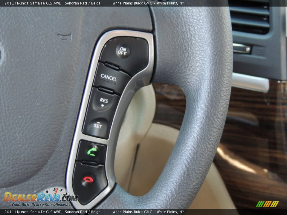 2011 Hyundai Santa Fe GLS AWD Sonoran Red / Beige Photo #19