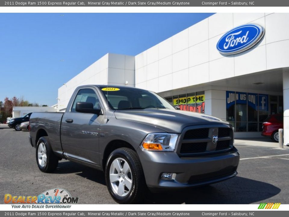 2011 Dodge Ram 1500 Express Regular Cab Mineral Gray Metallic / Dark Slate Gray/Medium Graystone Photo #1