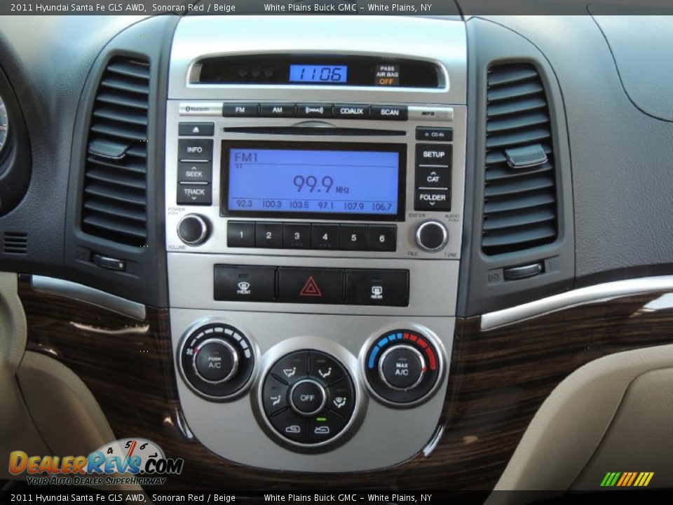 2011 Hyundai Santa Fe GLS AWD Sonoran Red / Beige Photo #21