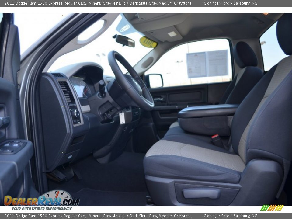 2011 Dodge Ram 1500 Express Regular Cab Mineral Gray Metallic / Dark Slate Gray/Medium Graystone Photo #10