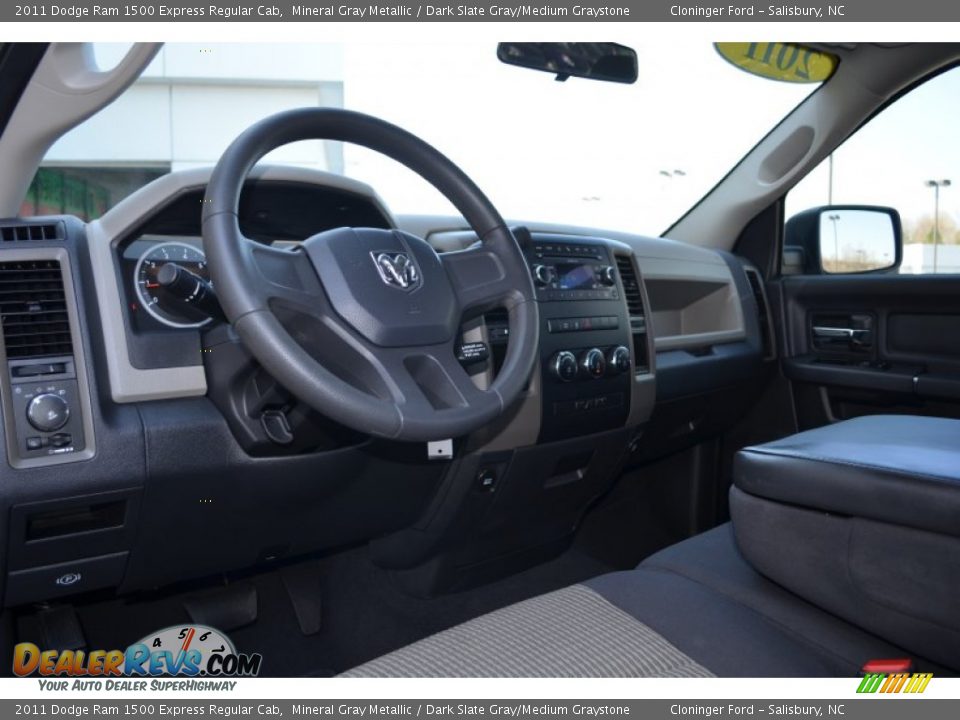 2011 Dodge Ram 1500 Express Regular Cab Mineral Gray Metallic / Dark Slate Gray/Medium Graystone Photo #11