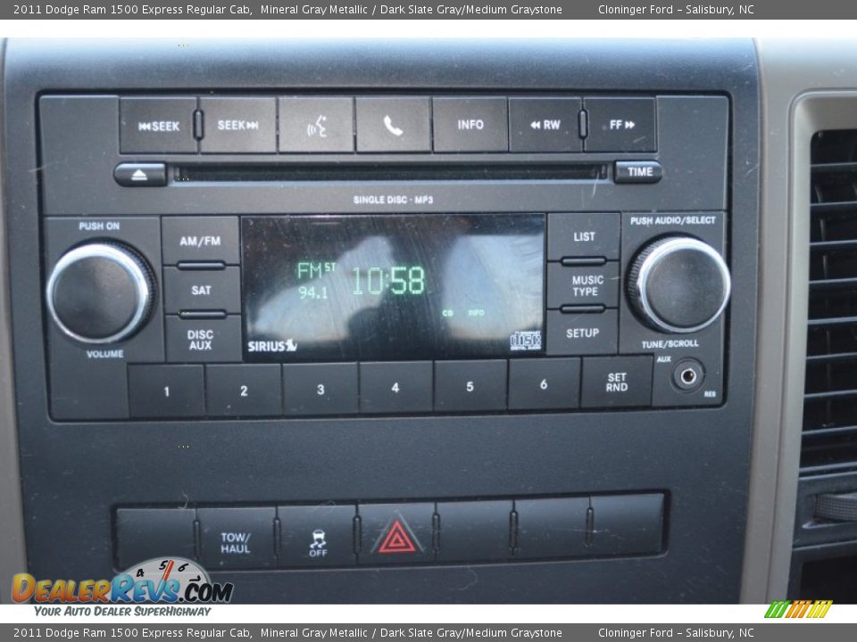 2011 Dodge Ram 1500 Express Regular Cab Mineral Gray Metallic / Dark Slate Gray/Medium Graystone Photo #23