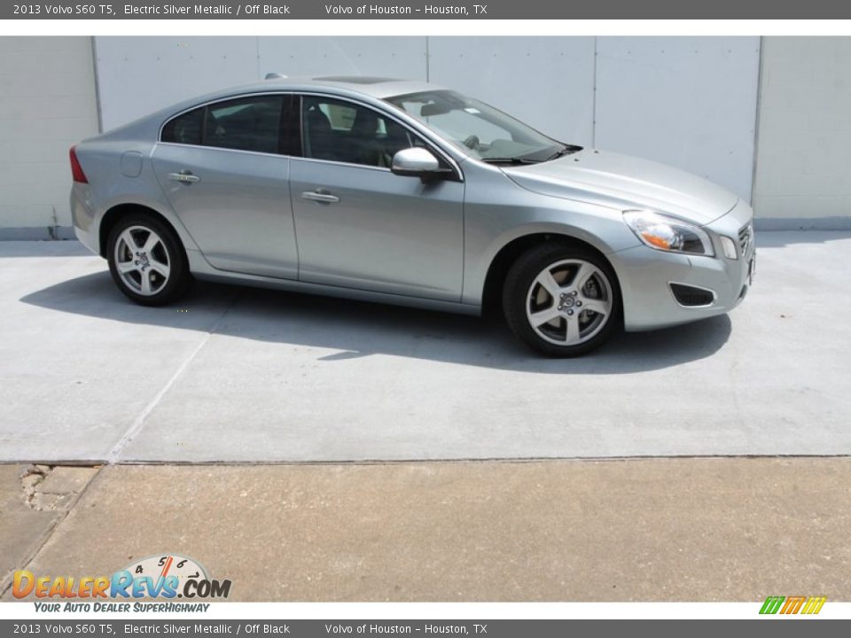 2013 Volvo S60 T5 Electric Silver Metallic / Off Black Photo #1