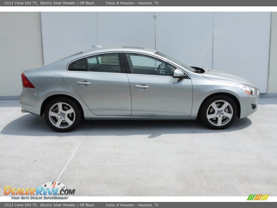 2013 Volvo S60 T5 Electric Silver Metallic / Off Black Photo #4
