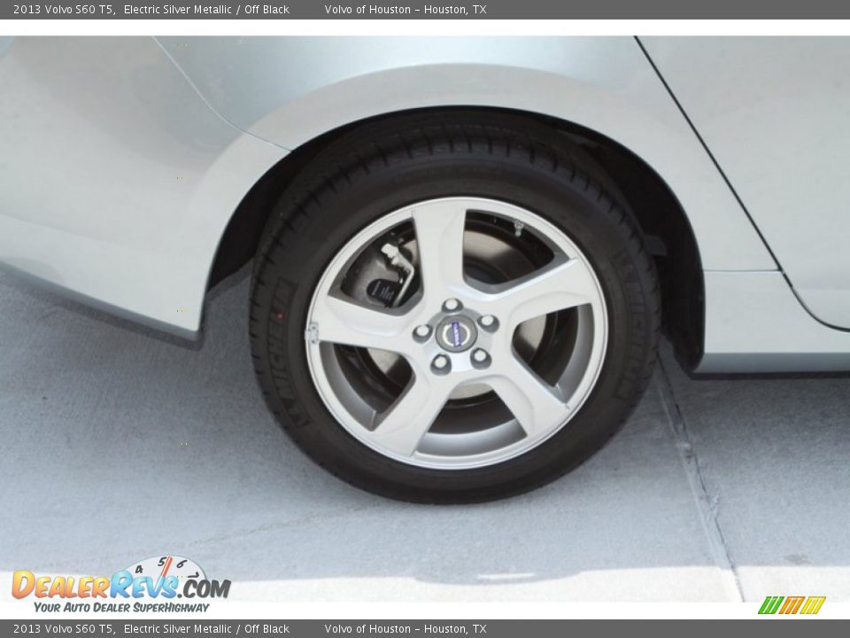 2013 Volvo S60 T5 Electric Silver Metallic / Off Black Photo #6