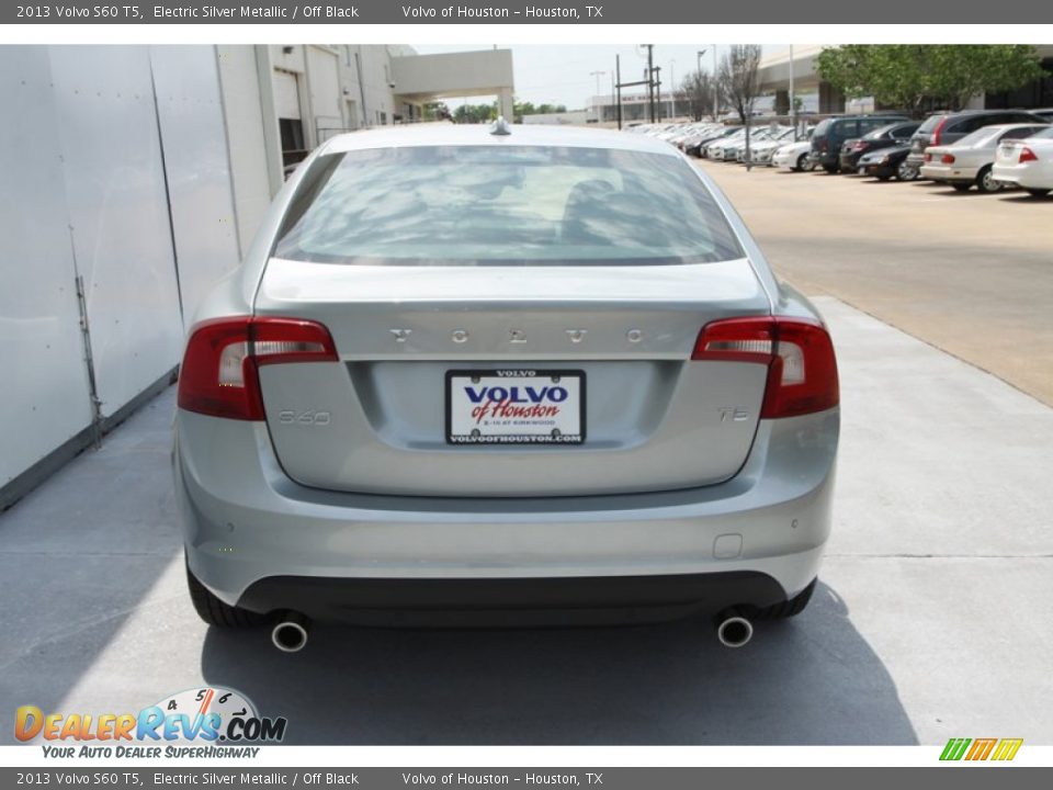 2013 Volvo S60 T5 Electric Silver Metallic / Off Black Photo #9