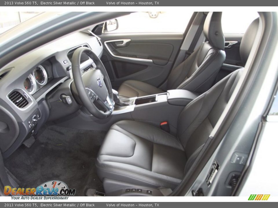 2013 Volvo S60 T5 Electric Silver Metallic / Off Black Photo #14