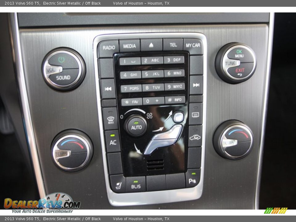 2013 Volvo S60 T5 Electric Silver Metallic / Off Black Photo #17