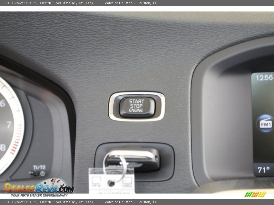 2013 Volvo S60 T5 Electric Silver Metallic / Off Black Photo #19