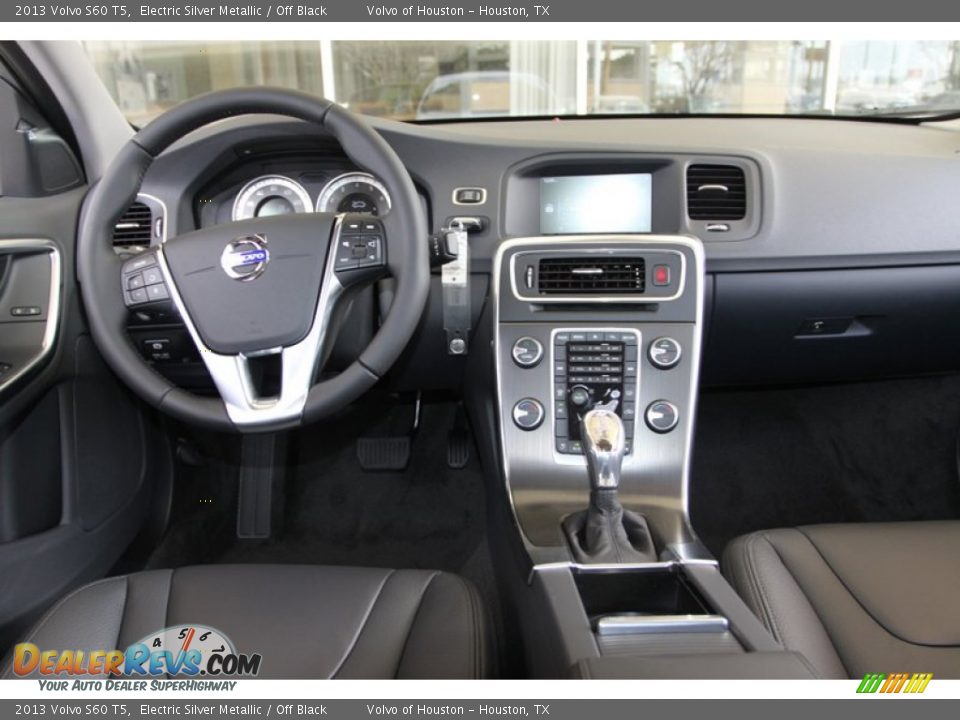 2013 Volvo S60 T5 Electric Silver Metallic / Off Black Photo #23