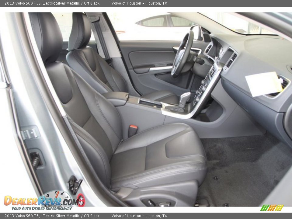 2013 Volvo S60 T5 Electric Silver Metallic / Off Black Photo #29