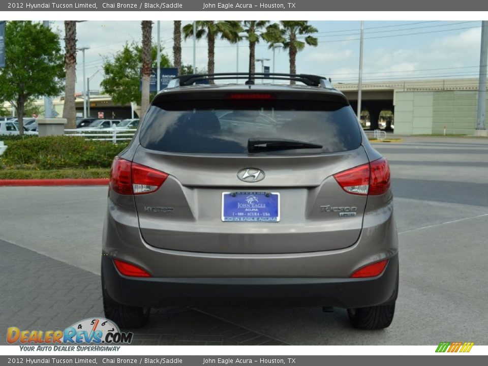 2012 Hyundai Tucson Limited Chai Bronze / Black/Saddle Photo #4