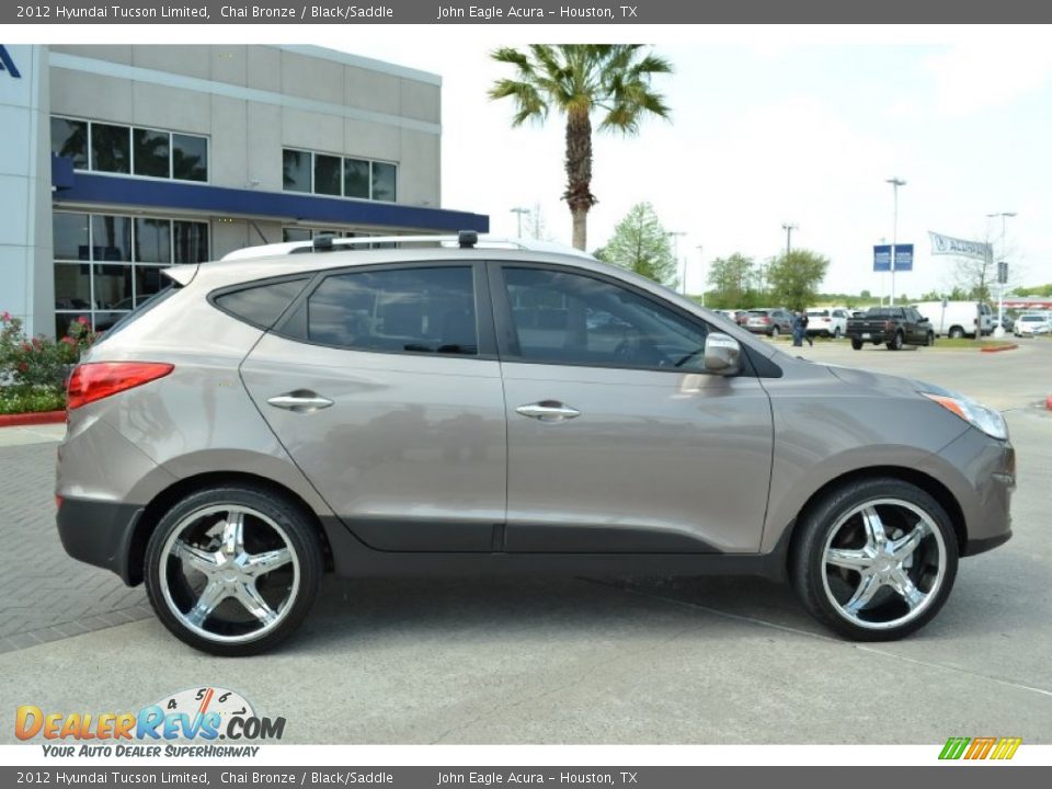 2012 Hyundai Tucson Limited Chai Bronze / Black/Saddle Photo #6