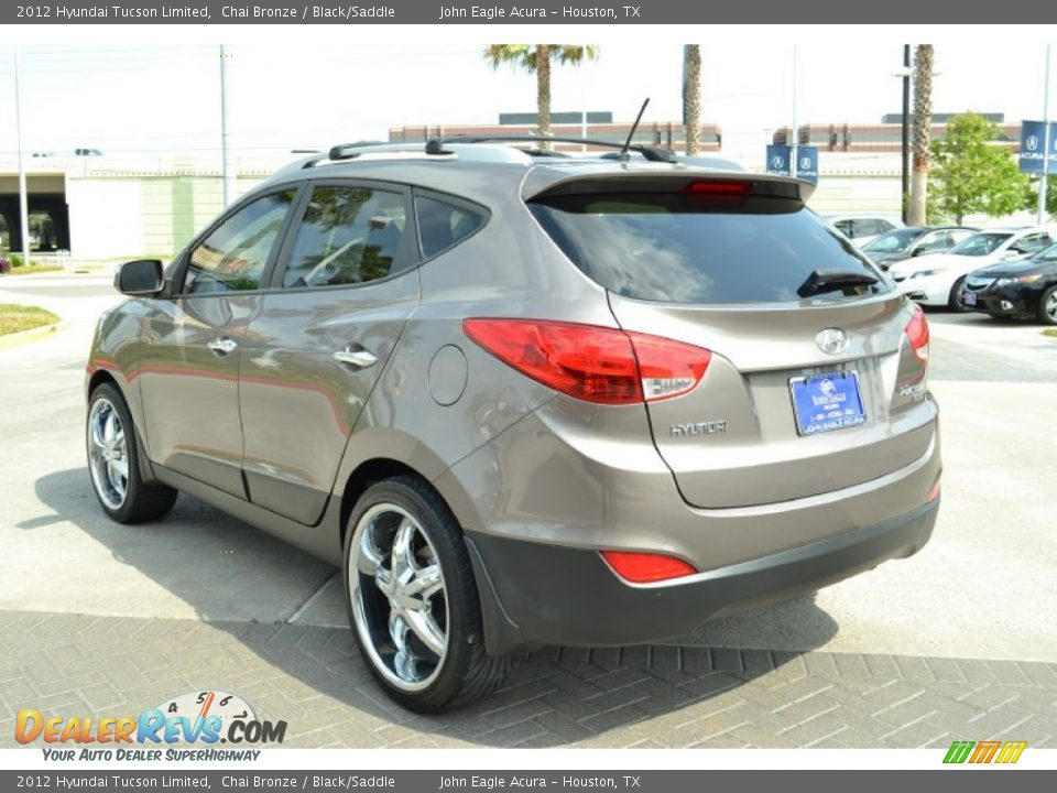 2012 Hyundai Tucson Limited Chai Bronze / Black/Saddle Photo #7