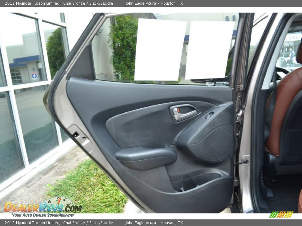 2012 Hyundai Tucson Limited Chai Bronze / Black/Saddle Photo #11