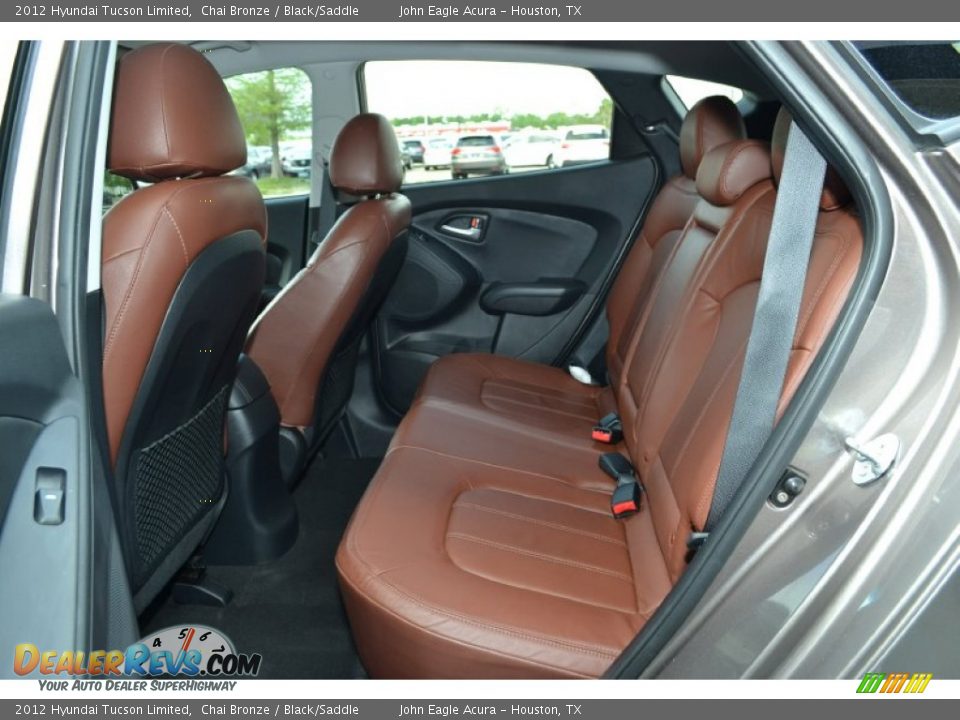 2012 Hyundai Tucson Limited Chai Bronze / Black/Saddle Photo #12