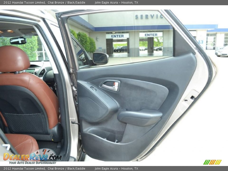 2012 Hyundai Tucson Limited Chai Bronze / Black/Saddle Photo #13