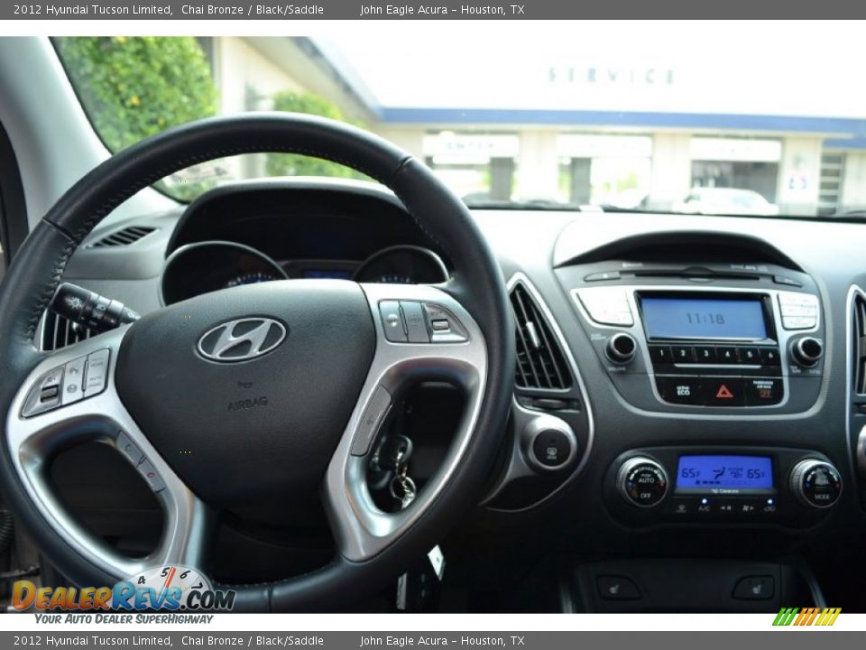 2012 Hyundai Tucson Limited Chai Bronze / Black/Saddle Photo #20