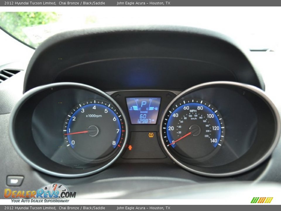 2012 Hyundai Tucson Limited Chai Bronze / Black/Saddle Photo #24