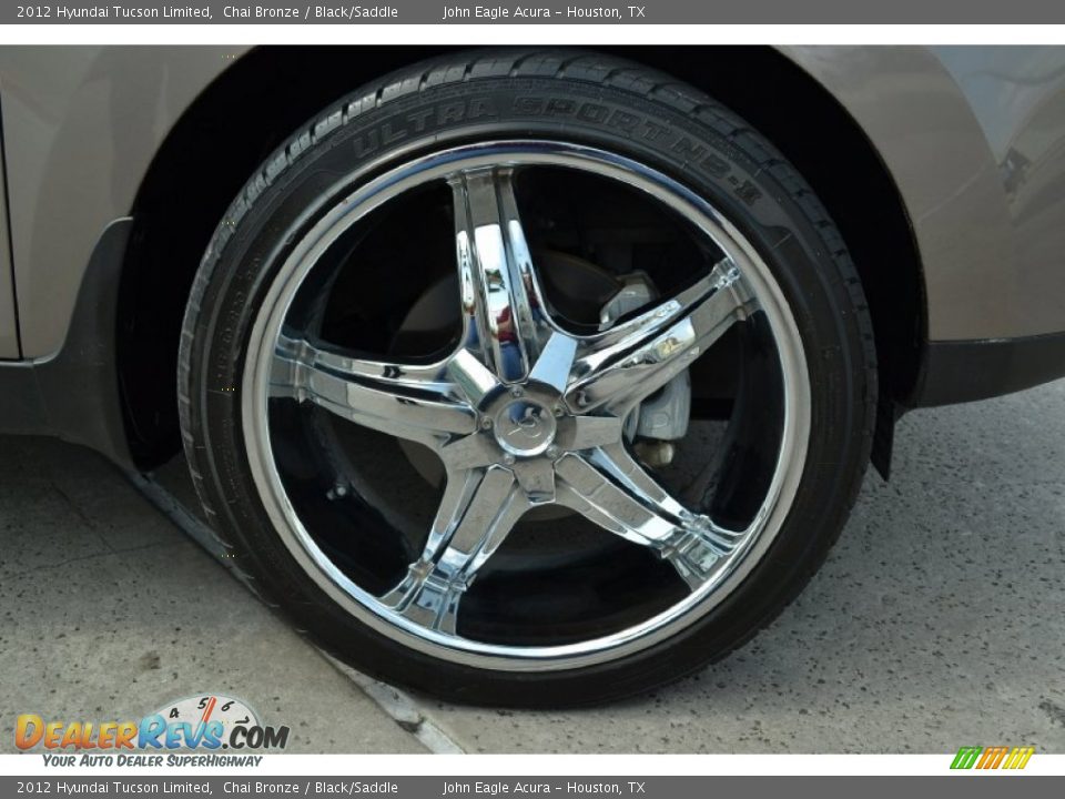 2012 Hyundai Tucson Limited Chai Bronze / Black/Saddle Photo #29