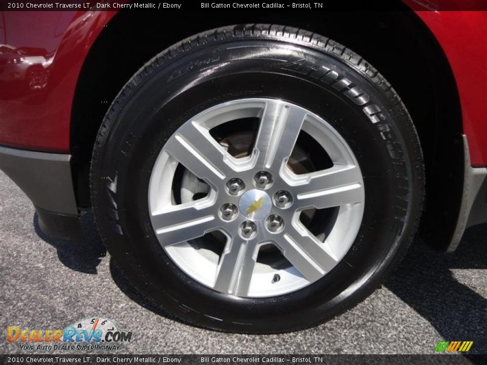 2010 Chevrolet Traverse LT Dark Cherry Metallic / Ebony Photo #16