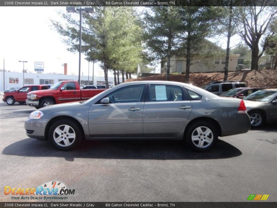 2008 Chevrolet Impala LS Dark Silver Metallic / Gray Photo #4