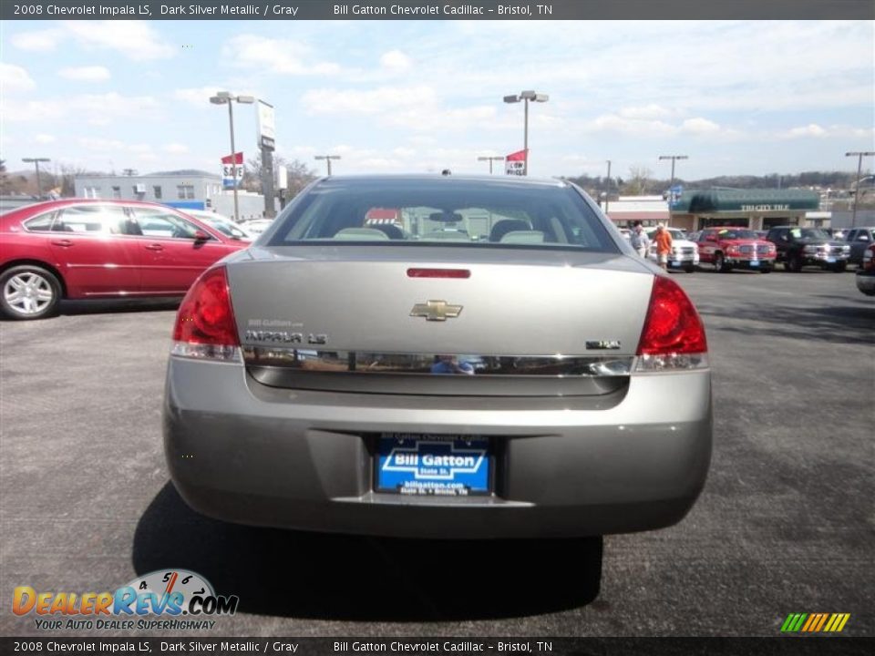 2008 Chevrolet Impala LS Dark Silver Metallic / Gray Photo #6
