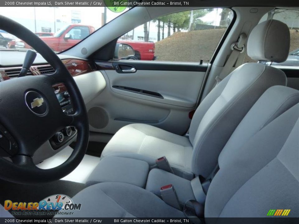 2008 Chevrolet Impala LS Dark Silver Metallic / Gray Photo #10