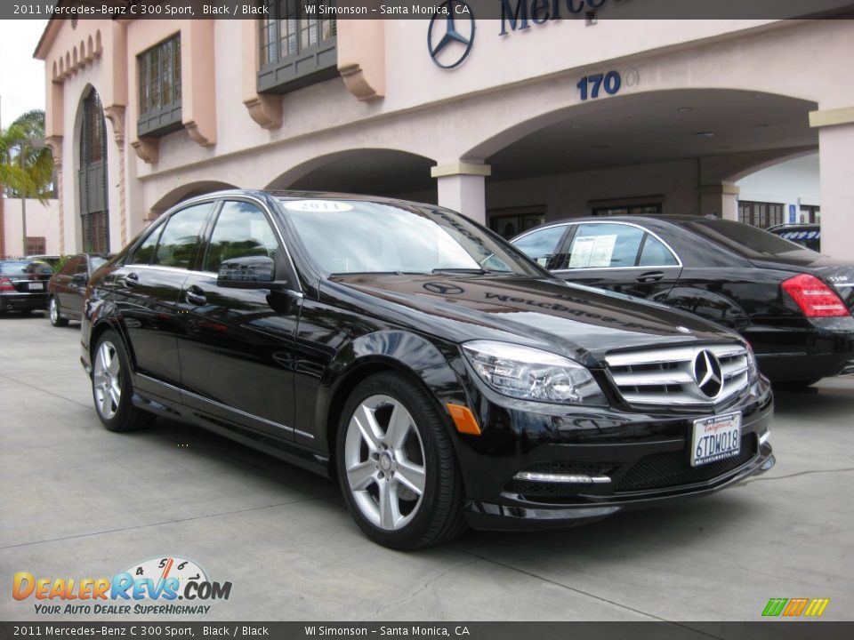 2011 Mercedes-Benz C 300 Sport Black / Black Photo #1