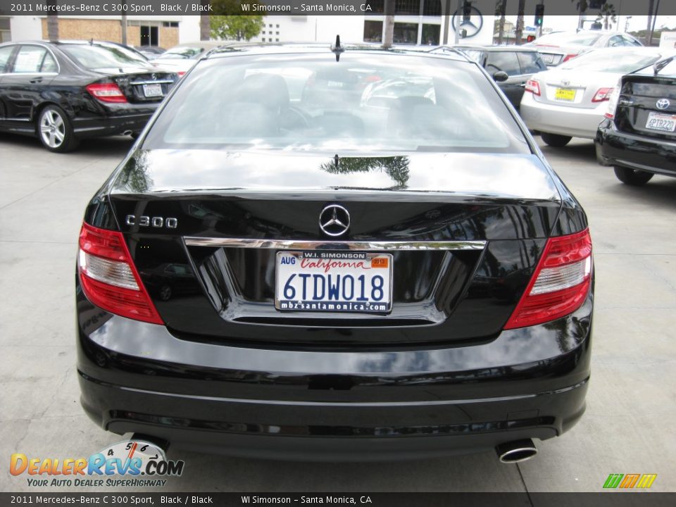 2011 Mercedes-Benz C 300 Sport Black / Black Photo #3