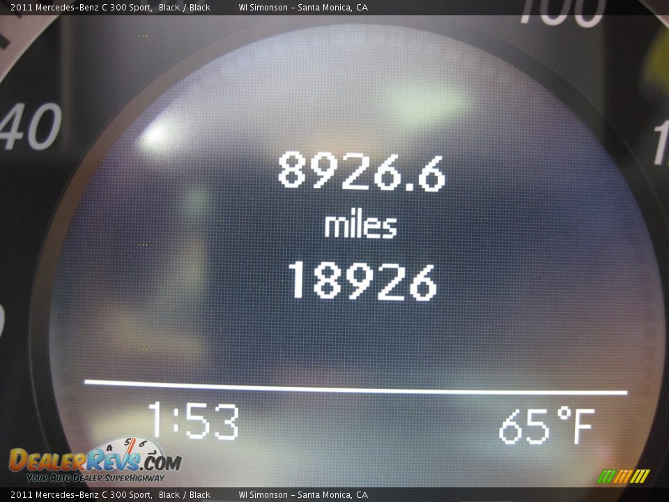 2011 Mercedes-Benz C 300 Sport Black / Black Photo #9