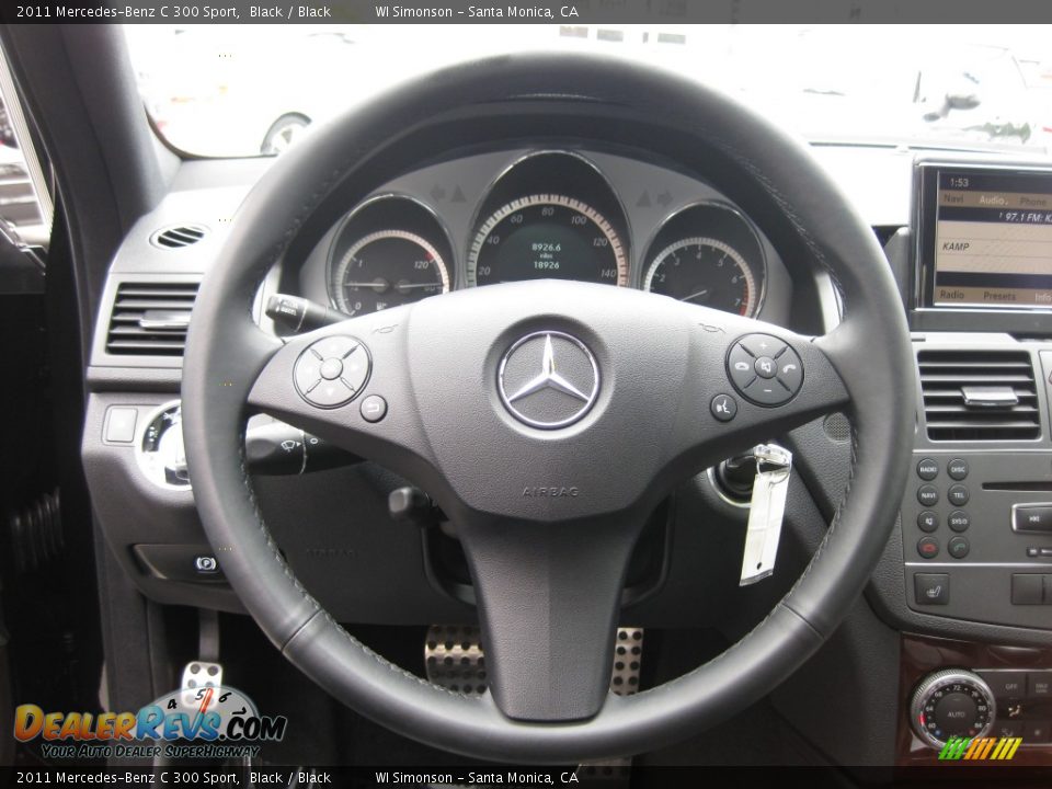 2011 Mercedes-Benz C 300 Sport Steering Wheel Photo #10