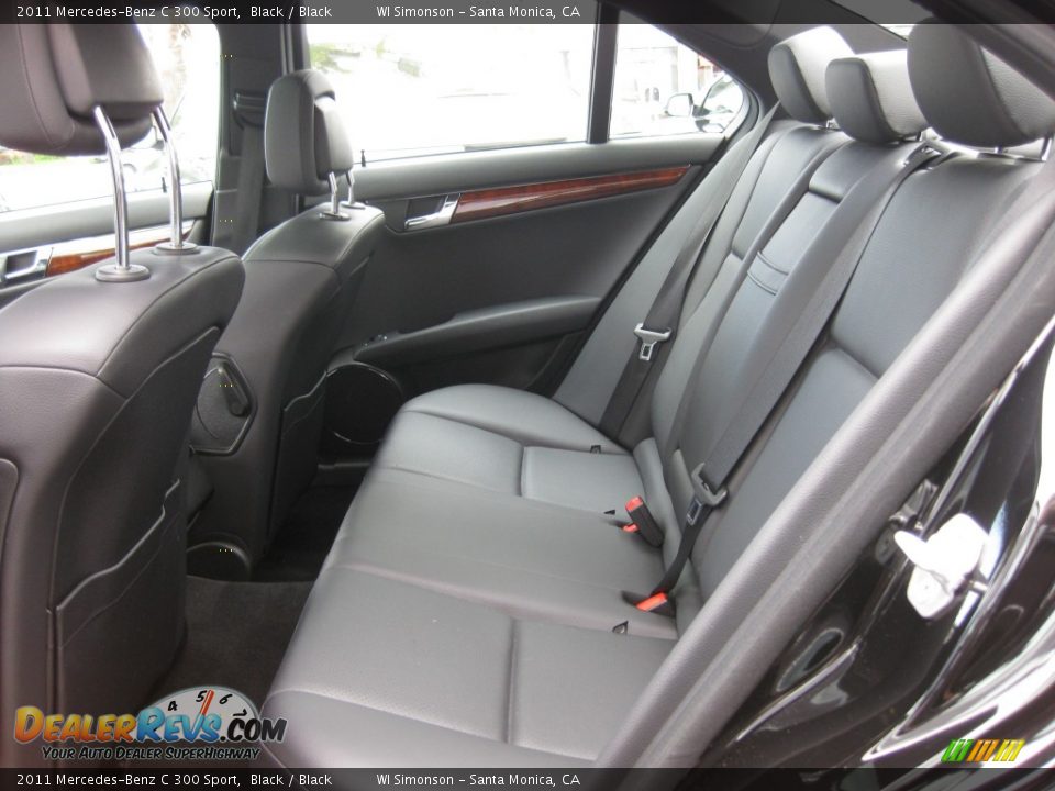 Rear Seat of 2011 Mercedes-Benz C 300 Sport Photo #19