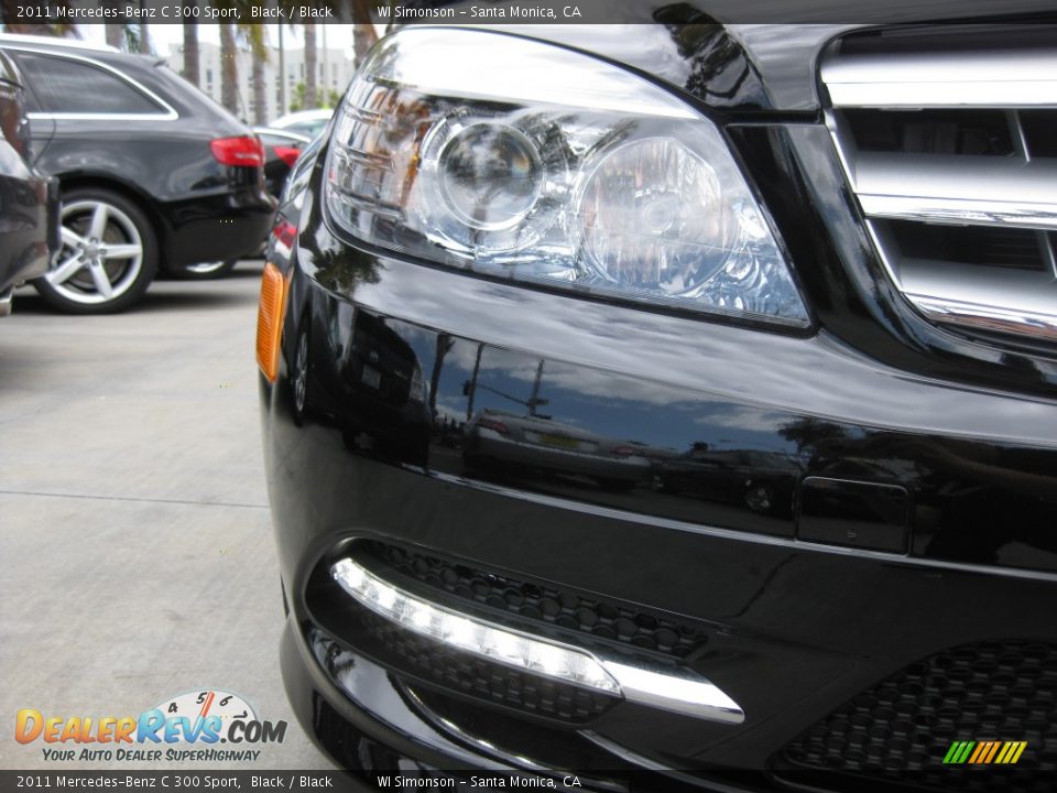 2011 Mercedes-Benz C 300 Sport Black / Black Photo #23