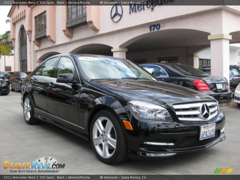 2011 Mercedes-Benz C 300 Sport Black / Almond/Mocha Photo #1