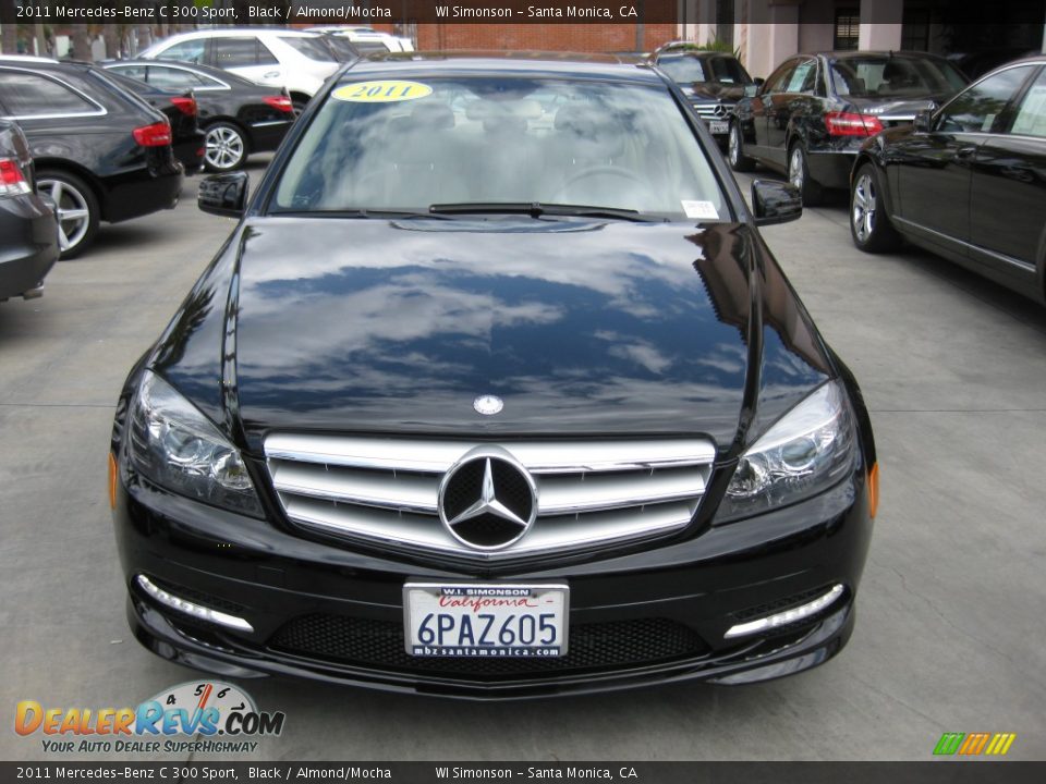 2011 Mercedes-Benz C 300 Sport Black / Almond/Mocha Photo #6