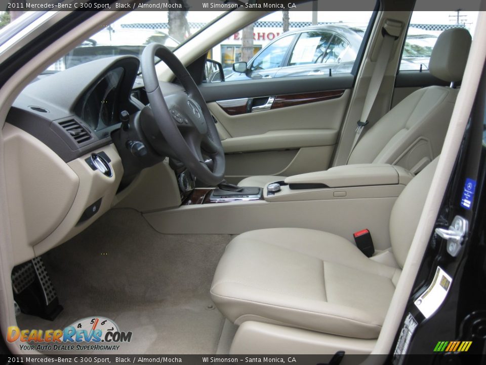 2011 Mercedes-Benz C 300 Sport Black / Almond/Mocha Photo #16