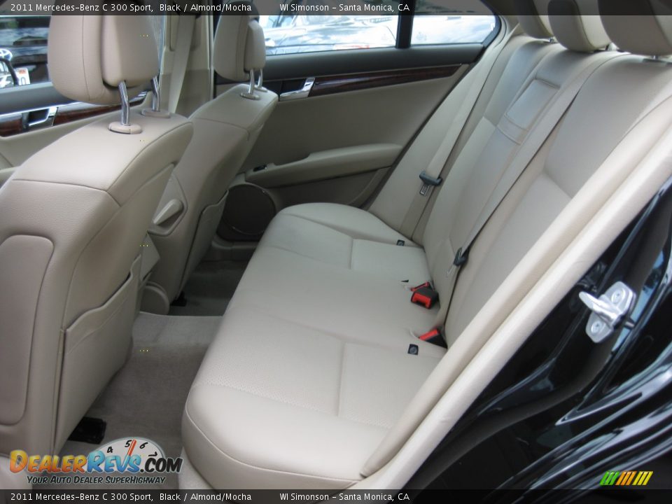 2011 Mercedes-Benz C 300 Sport Black / Almond/Mocha Photo #17