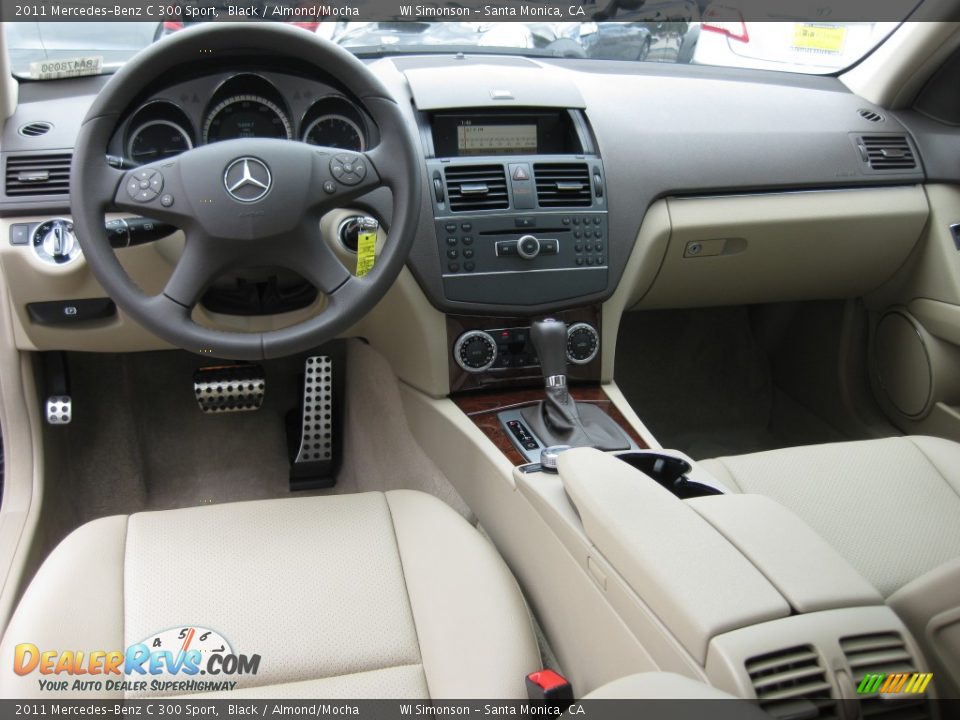 2011 Mercedes-Benz C 300 Sport Black / Almond/Mocha Photo #19