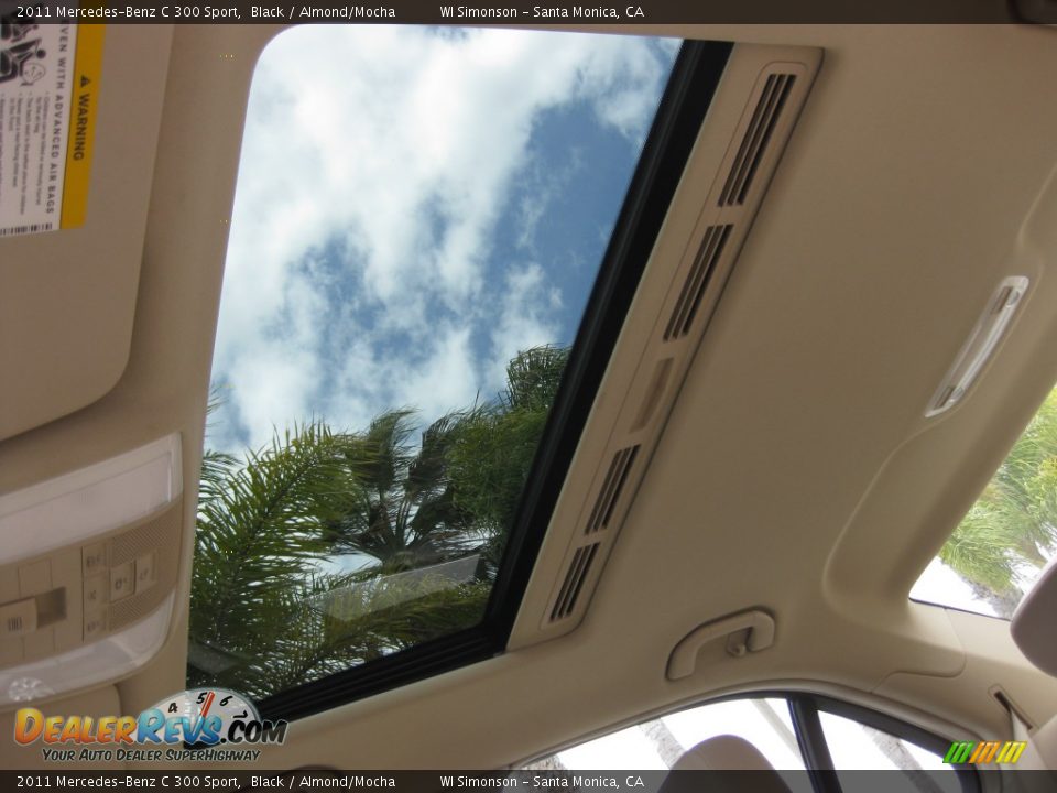 2011 Mercedes-Benz C 300 Sport Black / Almond/Mocha Photo #20