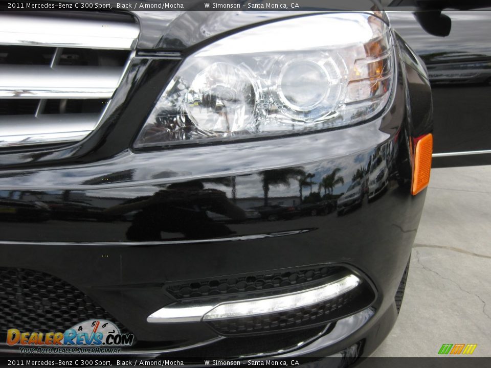 2011 Mercedes-Benz C 300 Sport Black / Almond/Mocha Photo #22
