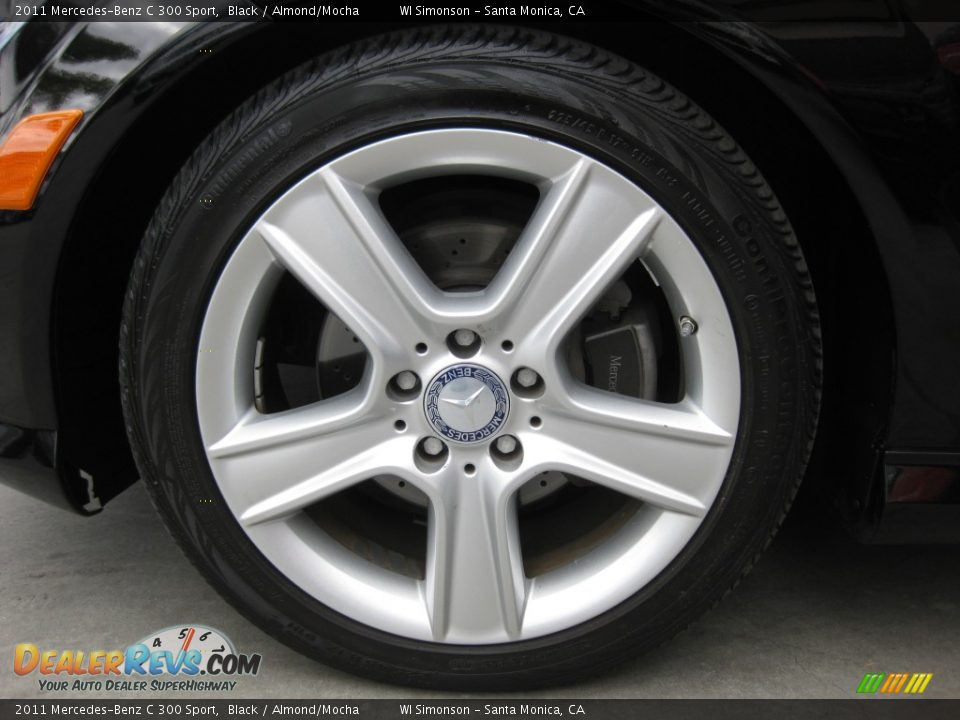 2011 Mercedes-Benz C 300 Sport Black / Almond/Mocha Photo #23