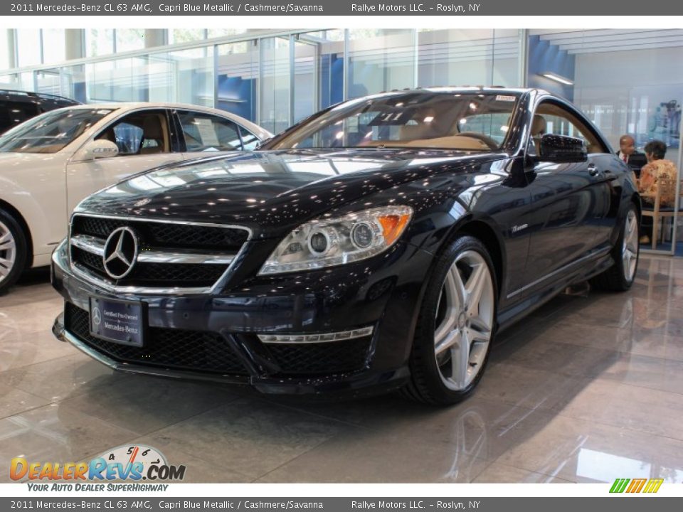 2011 Mercedes-Benz CL 63 AMG Capri Blue Metallic / Cashmere/Savanna Photo #1