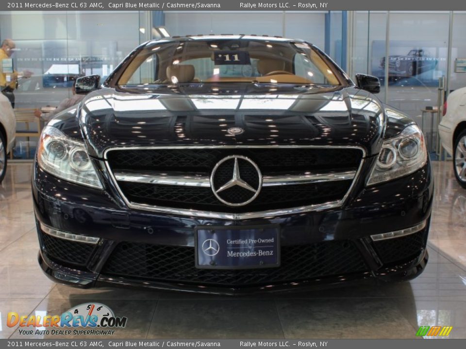 2011 Mercedes-Benz CL 63 AMG Capri Blue Metallic / Cashmere/Savanna Photo #2