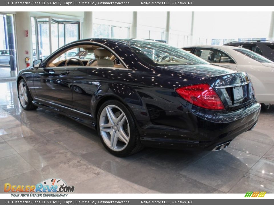 2011 Mercedes-Benz CL 63 AMG Capri Blue Metallic / Cashmere/Savanna Photo #3