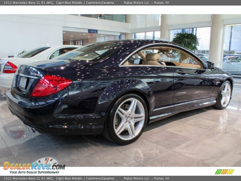 2011 Mercedes-Benz CL 63 AMG Capri Blue Metallic / Cashmere/Savanna Photo #4